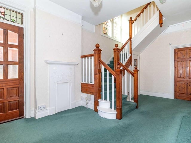 There are beautiful original oak staircases