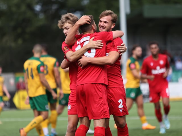 Action from Worthing FC's 3-0 friendly win at Horsham