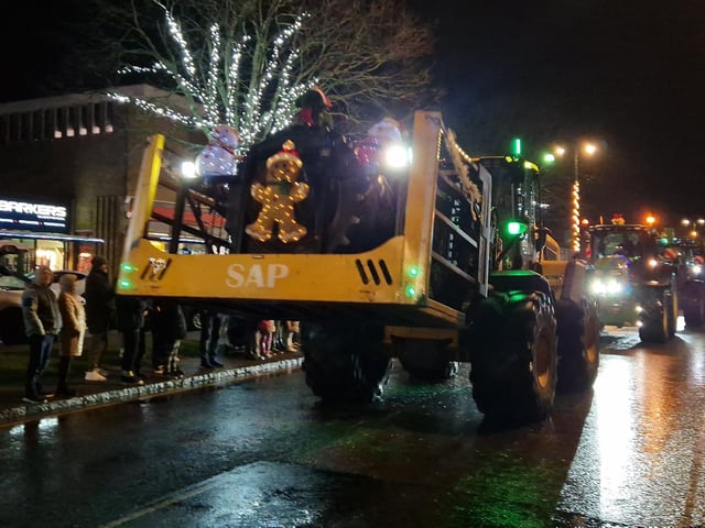 The Arundel Illuminated Tractor Run 2025 in Rustington, which it was visiting for the first time
