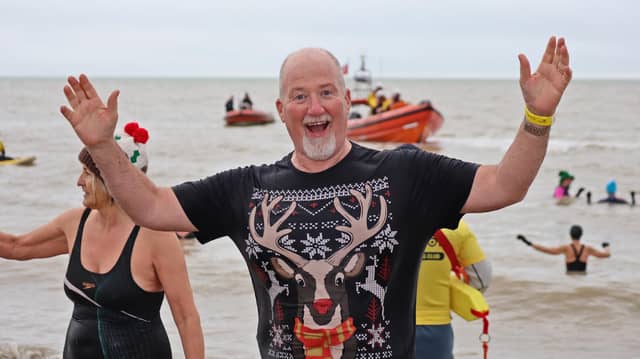 More than 150 brave participants took to the water for Littlehampton RNLI Lifeboat Station’s December Dip.