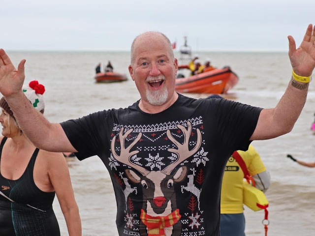 More than 150 brave participants took to the water for Littlehampton RNLI Lifeboat Station’s December Dip.