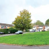 The 'village green' at Billingshurst that is being put up for sale by auction with a guide price of £5,000