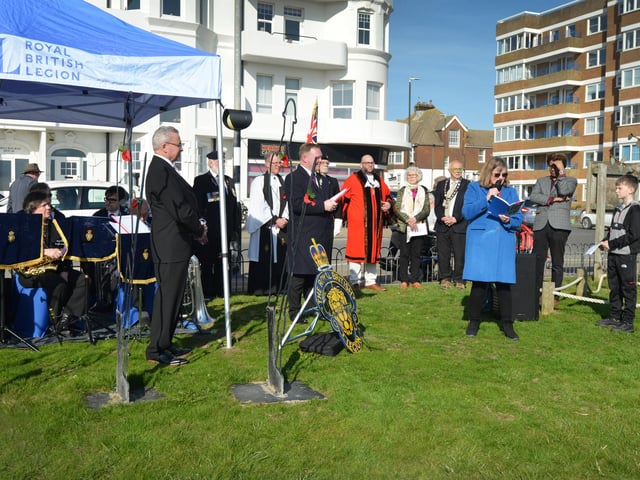 National Covid Day of Reflection in Bexhill on March 9 2025.