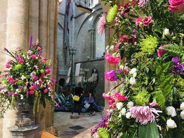 Chichester Cathedral has been filled with wonderful floral displays for the past few days / Picture: Steve Bone