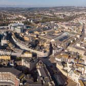 Town centre aerial view. Photo courtesy of 'Gabriel Mihalcea on Unsplash'