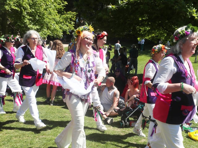 Crowning of the May Queen in Alexandra Park, Hastings, on May 11 2025. Photo by Roberts Photographic.