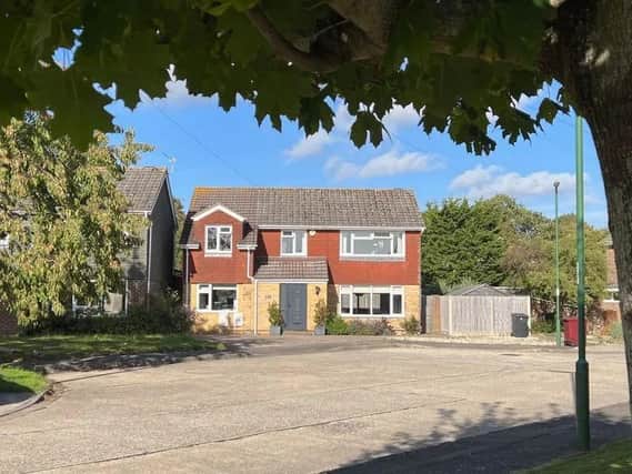 The four bedroom home has been described as 'cleverly extended.'