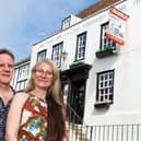 Stag landlord and landlady Nick and Nicole outside the historic Old Town pub