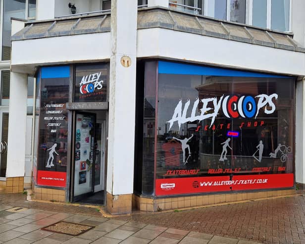 Alleyoops skate shop in Worthing, where Katherine found the service to be excellent. Picture: Katherine HM
