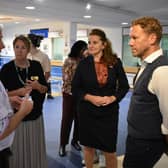 Health minister Lord Markham joined Eastbourne and Willingdon MP Caroline Ansell at Eastbourne District General Hospital (DGH) to discuss the once-in-a-generation plans to build a new hospital in the town. Picture: Caroline Ansell