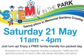 ‘STEM In The Park’ returns to Crawley