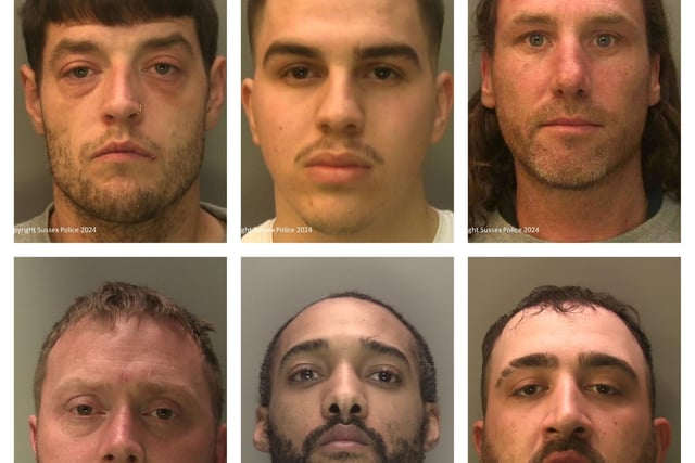 These are some of the most serious, high profile and prolific offenders who were jailed in Sussex in March 2024