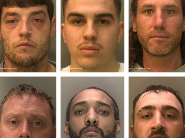 These are some of the most serious, high profile and prolific offenders who were jailed in Sussex in March 2024