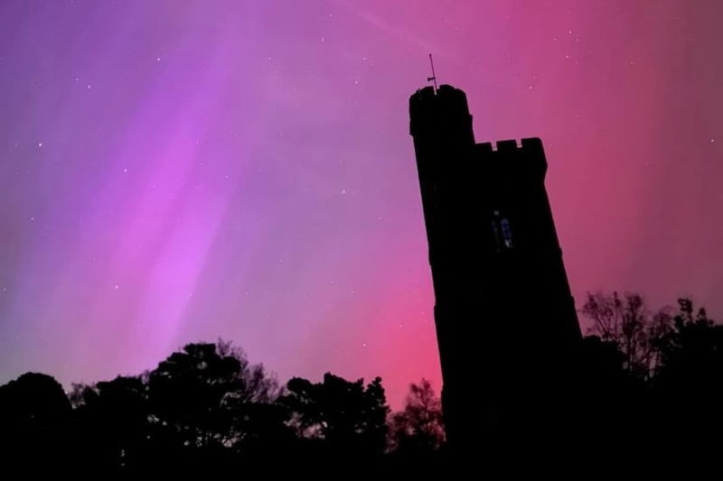 Owen Smith Carretero took this photo of the aurora borealis in Leith Hill, Dorking