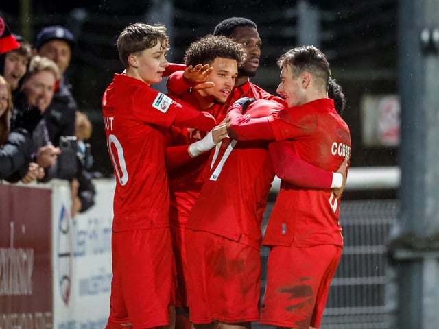 Action from Eastbourne Borough's brilliant 5-2 win away at Dover Athletic in the National League South