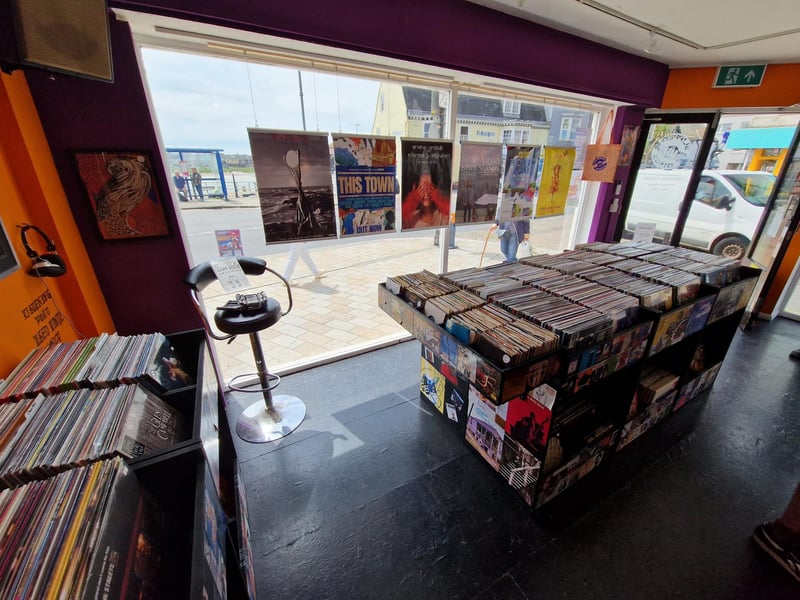 Slipped Discs, which opened in Shoreham High Street two months ago, is owned by James Anderson. He opened his first branch of the business in Steyning in 2020.