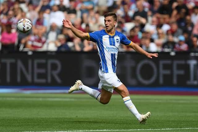 Brighton and Hove Albion defender Joel Veltman will be assessed ahead of the Premier League clash against Fulham at Craven Cottage