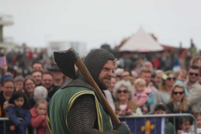 Bexhill Medieval Pageant on May 8 2023. Photo by Roberts Photographic.