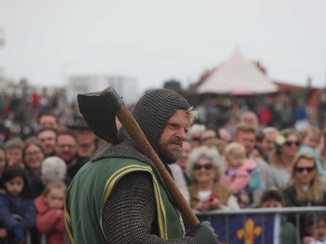Bexhill Medieval Pageant on May 8 2023. Photo by Roberts Photographic.