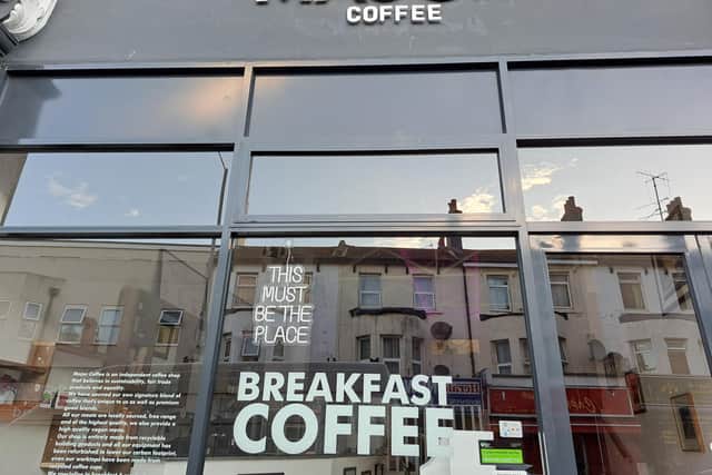 An Eastbourne coffee shop owner has spoken of his success following the opening of the store in the town.