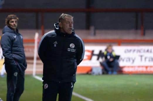 Crawley Town boss Scott Lindsey on the sidelines against Aston Villa in the EFL Trophy. Picture: Ed Medcalf