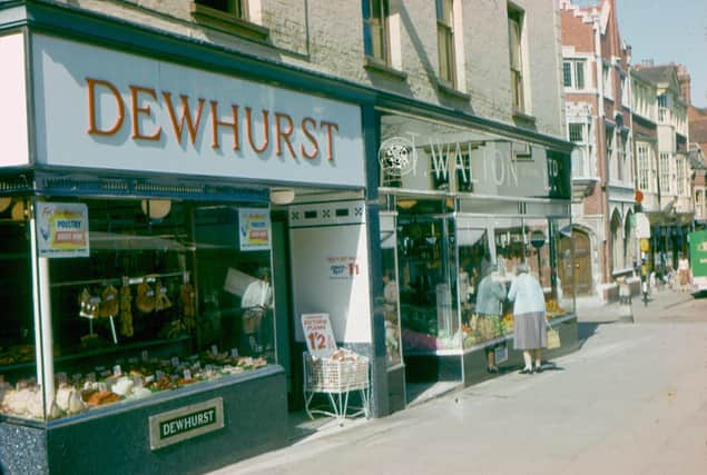 Who remembers Dewhurst butchers in Middle Street, Horsham? Photo courtesy of Horsham Museum and Art Gallery