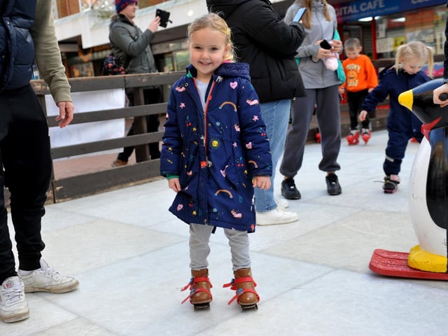 Christmas Ice Rink opens in Burgess Hill outside the Helppoint in Church Walk. SR23122001 Photo SR Staff/Nationalworld