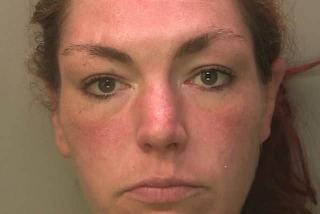Amy Jones, 31 – of no fixed address – has been sentenced to 12-months imprisonment for 19 offences across Sussex which span between July 4 and September 6, 2023. Photo: Sussex Police