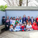 Pupils at St Philip’s Catholic Primary School in Uckfield celebrating World Book Day