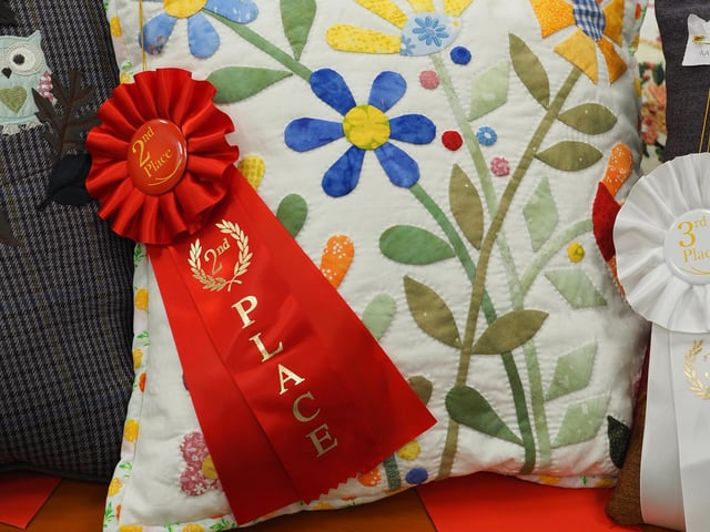 The cushion competition was held at St Peter and St James Hospice shop in South Road, Haywards Heath, on October 1