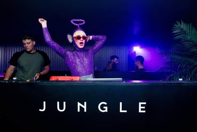 The first Coco Bingo event was hosted by a drag queen dressed as a teletubbie. (Image courtesy of Jungle Nightclub)