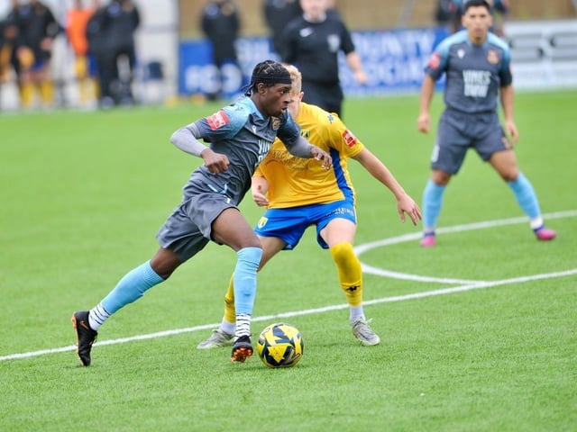 Action and goal celebration's from Lancing's win over Three Bridges