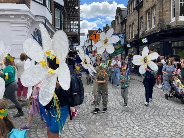 Natural World themed children's parade. All Saints Primary