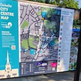 New Map Boards and Visitor Maps in Chichester City Centre 