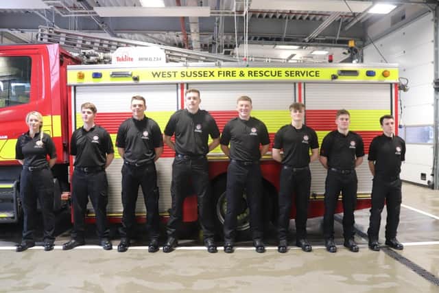 The new West Sussex firefighters