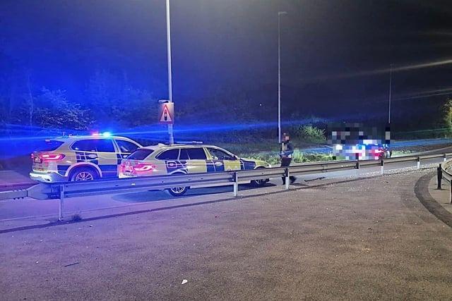 Officers made three arrests and recovered two suspected stolen vehicles after stopping a vehicle driven dangerously near Hailsham.