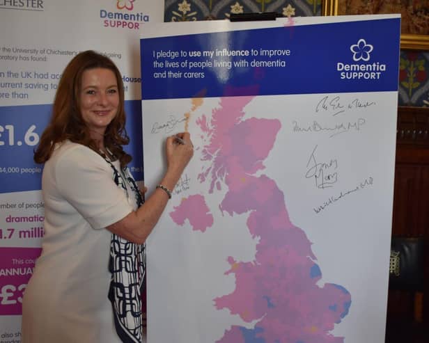 Gillian Keegan MP signs dementia pledge