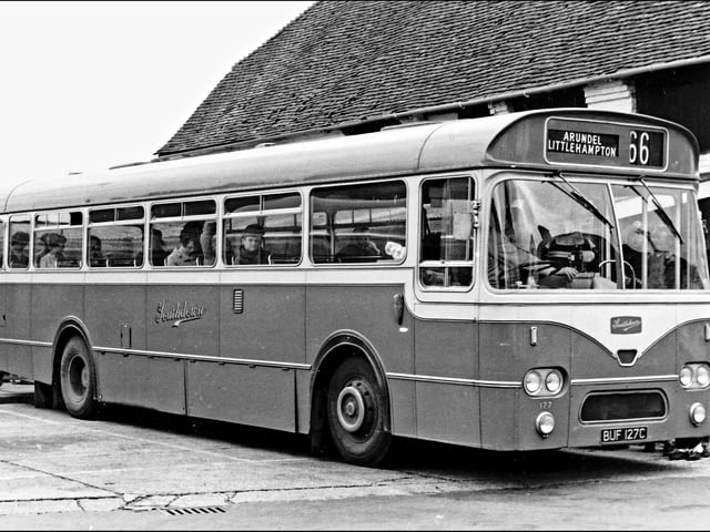 Arundel bus station in the 1970s