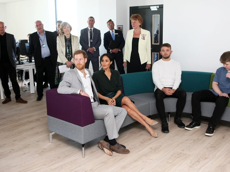 DM18100104a.jpg. Harry and Meghan, the Duke and Duchess of Sussex, open the University of Chichester's Tech Park. Photo by Derek Martin Photography