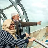 Guests onboard Brighton i360