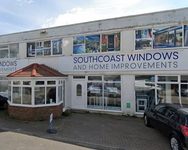 Kauto Homes has applied to knock down the building at 81-83 South Coast Road, Peacehaven, to allow the construction of  a four-storey mixed-use development with a ground floor retail unit and 15 flats. Photo: Google Street View