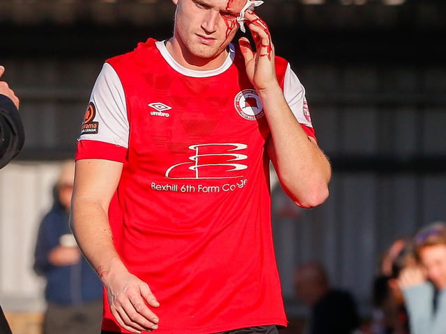 Action from Eastbourne Borough v Weymouth in the National League South:Eastbourne Borough v Weymouth