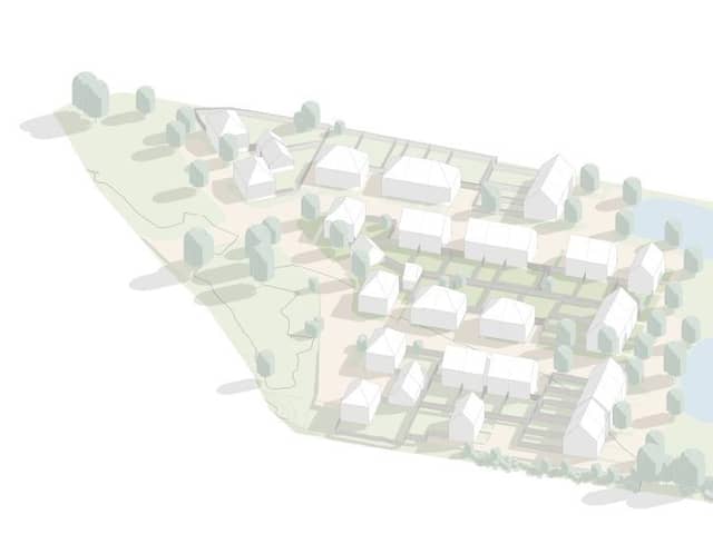 An imaged of the layout of the proposed Limestone Way, Maresfield, site. Image credit: A2 Architecture
