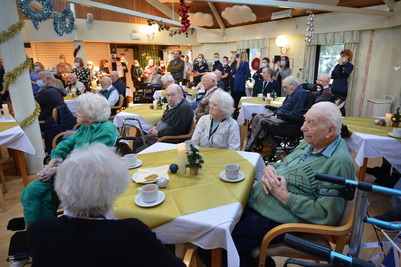 104th birthday of Charles Ward at Mais House in Bexhill on December 16 2022.
