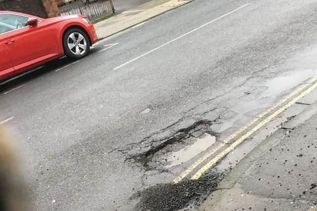 A Chichester resident has called on the council to fix ‘the disgusting state of potholes’ on a road in the city.
