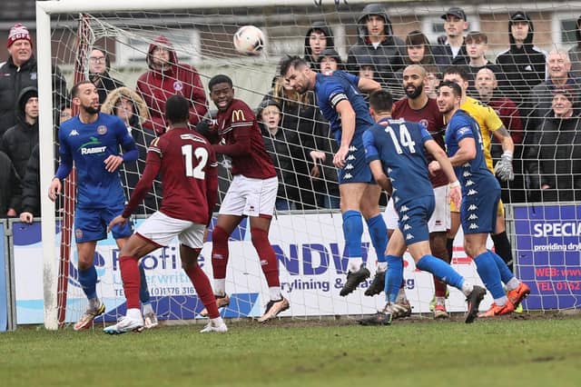 Action from Worthing's National League South defeat at Chelmsford