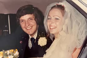 Vic and Sheila Jannels on their wedding day on July 28 1973. Photo contributed