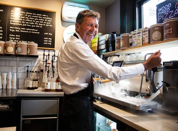 The 72-year-old has opened The Espresso Room in the station after being alerted to the vacant unit by the council.