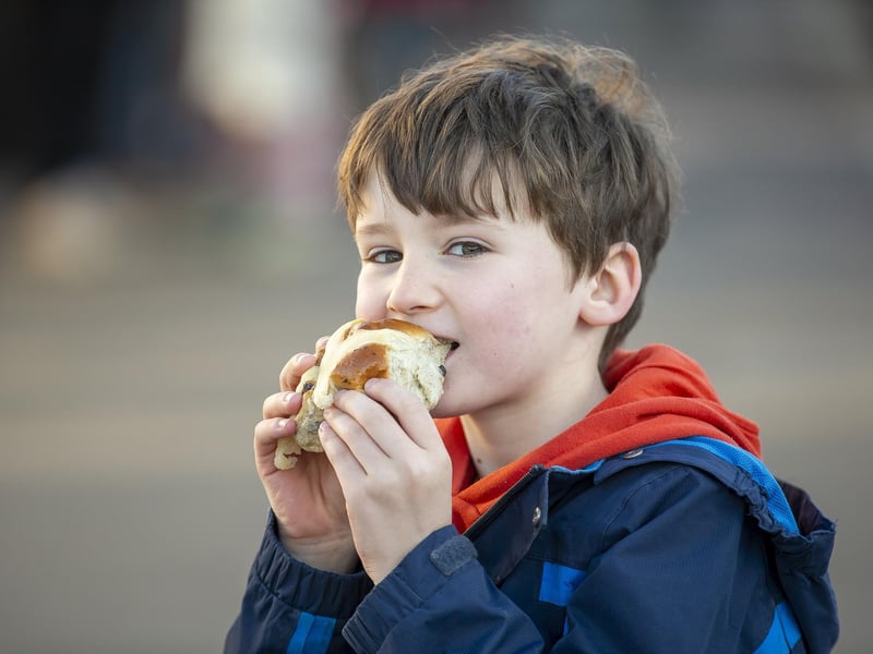 Ravens Bakery in Brighton was the place to be for dozens of hungry people on Good Friday, as people queued from 6am to get a taste of the famous hot cross buns