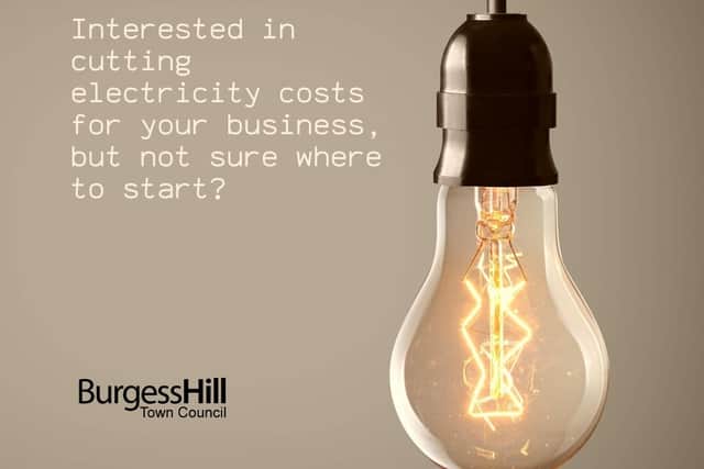 From January 31 small businesses in Burgess Hill will be able to apply for a free Energy Assessment Report